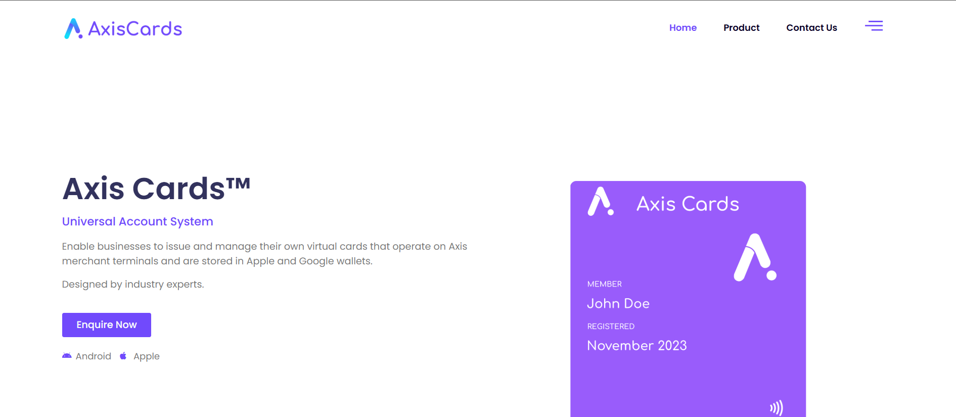 Axis Card
